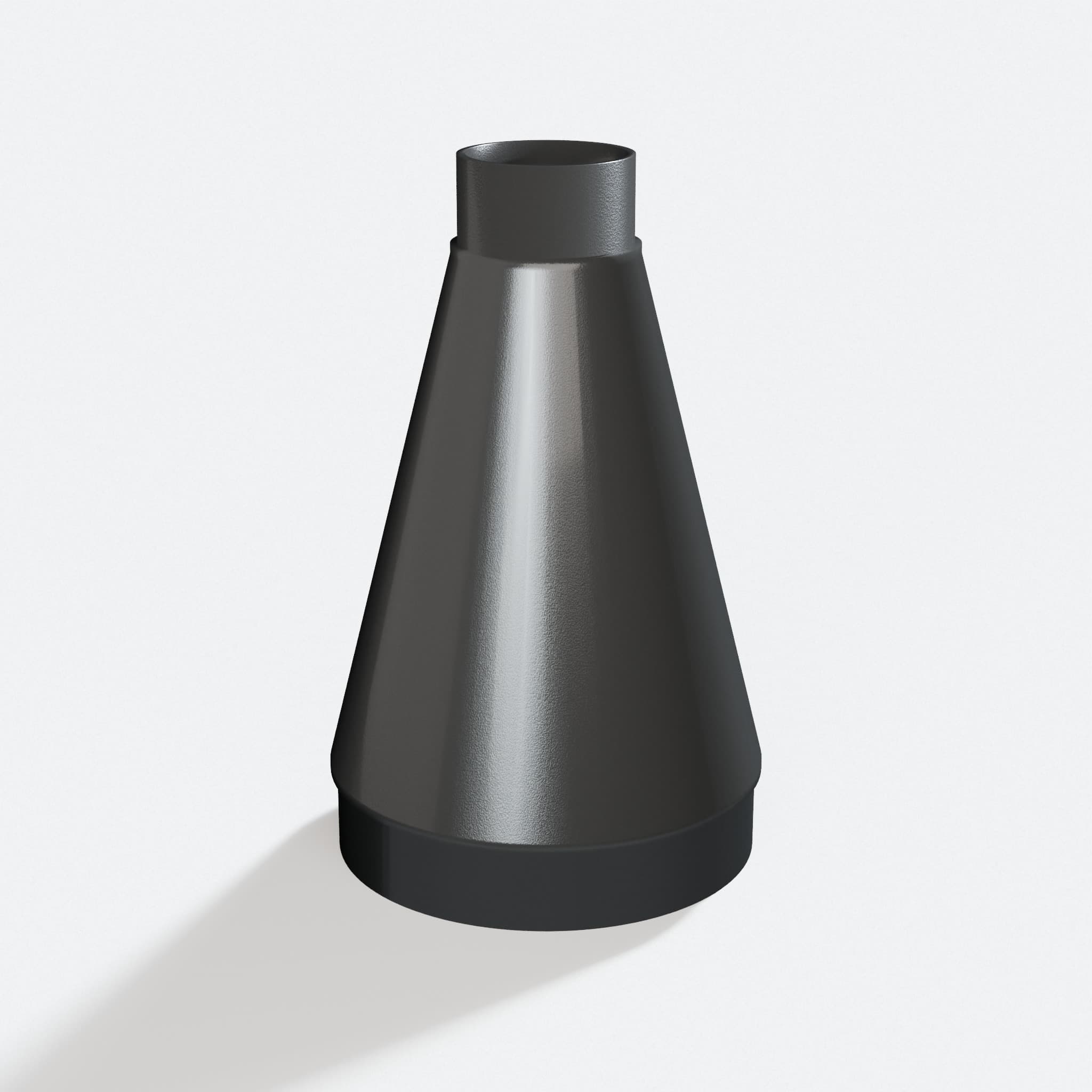 Adapter sized 50.8 mm to 127 mm for 58862, rotated angle showing both stubs