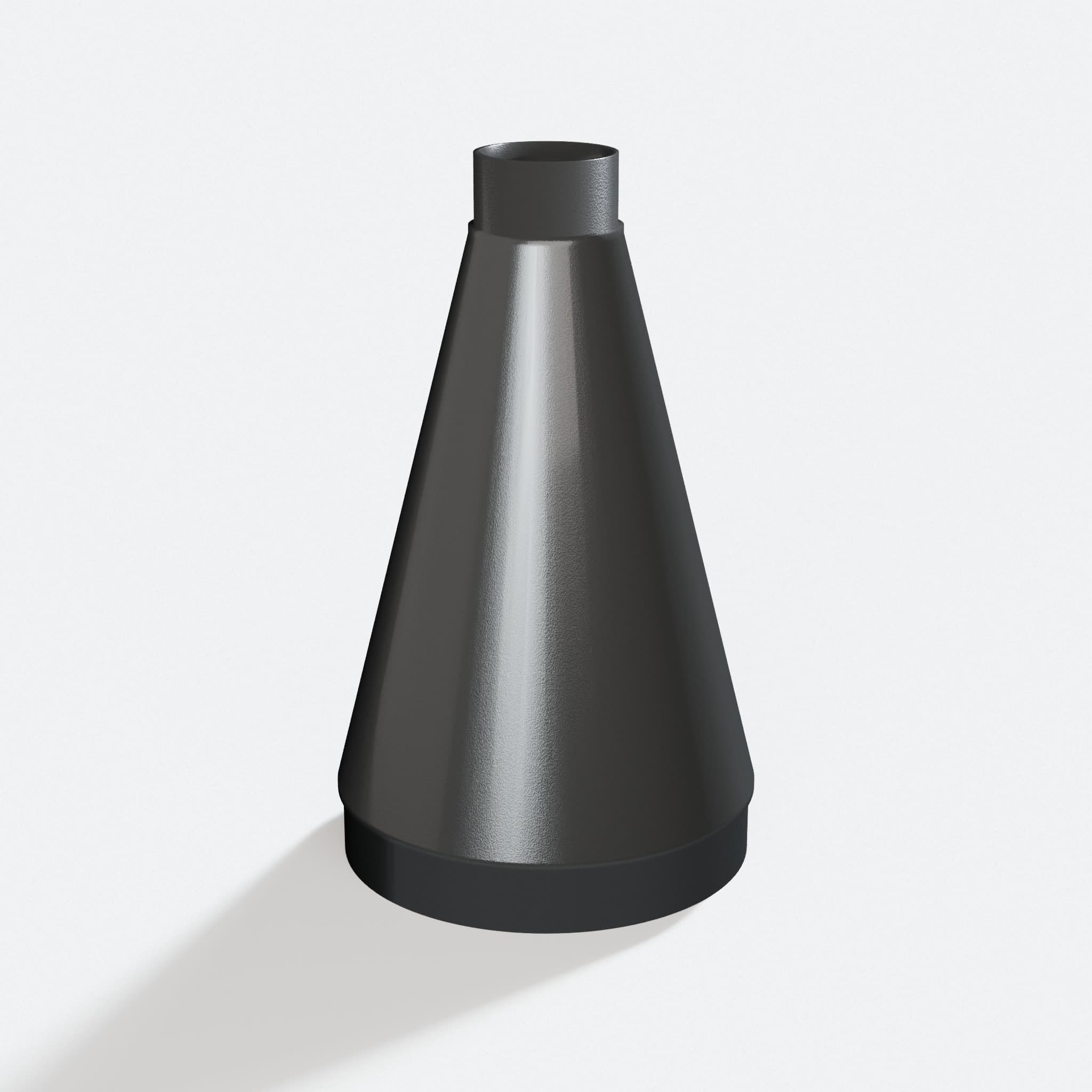 Adapter sized 50.8 mm to 152.4 mm for 58862, rotated angle showing both stubs
